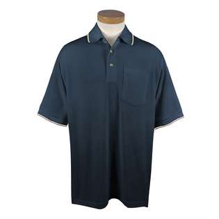 TriMountain Tri Mountain Mens 60/40 UltraCool mesh pocketed golf shirt 
