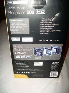 NEW VIVITAR DIGITAL VIDEO CAMCORDER 506 HD 4X DIGITAL ZOOM 1.8 