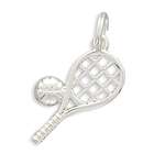 BillyTheTree Jewelry Polished Tennis Racket/Ball Charm 925 Sterling 