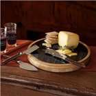 Meyer NapaStyle 4 Piece Cheese Knife Set with Cutting Board Top and 