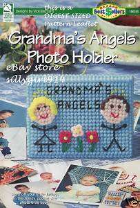 GRANDMAS ANGELS PHOTO HOLDER~Plastic Canvas PATTERN  