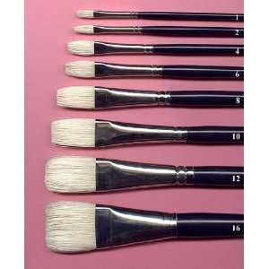   Series 5200 Chinese Bristle Oil Brushes 6 flat