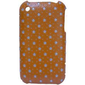  KingCase iPhone 3G & 3GS Hard Case * Elegant Stars (Orange 