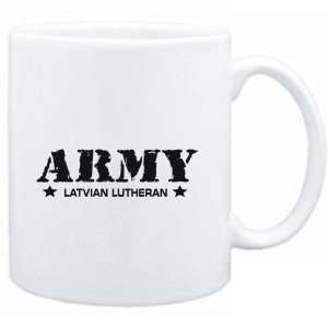 Mug White  ARMY Latvian Lutheran  Religions