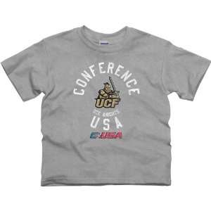    UCF Knights Youth Conference Stamp T Shirt   Ash