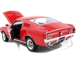 1967 FORD MUSTANG GT RED 1:24 DIECAST MODEL CAR  