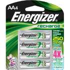 Energizer AA Rechargeable NiMH Battery Retail Pack, 2450mAh   4 Pack