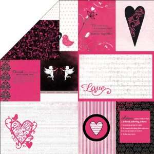  Love Notes Double Sided Paper 12X12 Affection (10 Pack 