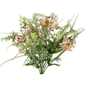  16 Beautiful Mixed Bellflower Bush Silk Wedding Bouquet 
