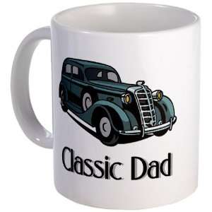  Classic Car Dad Ceramic Coffee Mug: Kitchen & Dining