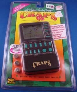 MGA LAS VEGAS CASINO CRAPS ELECTRONIC HANDHELD GAME  