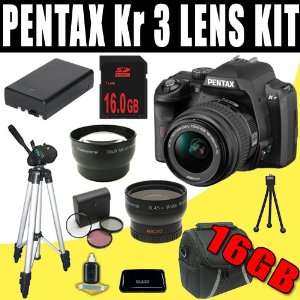  Pentax K r 12.4 MP Digital SLR Camera w/ 18 55mm f/3.5 5.6 