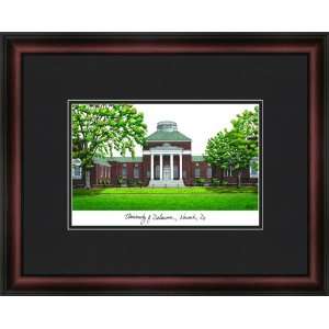  University of Delaware Framed & Matted Campus Picture Sports