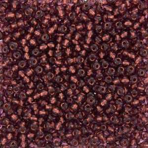  63210006 042 Copper Lined Amethyst Czech Seed Beads Tube 