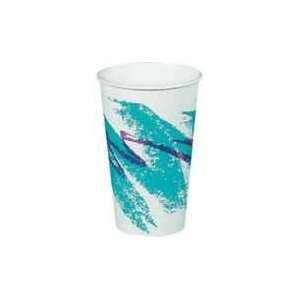 16Oz Jazz Ppr Hot Cup Poly Lined Teal 20/50  Kitchen 