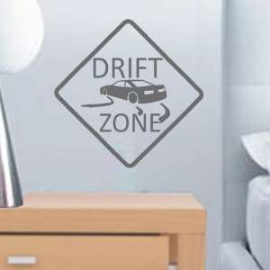  StikEez Grey Drift Zone Wall Decal Sign