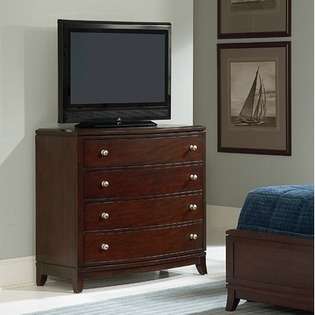   Bellaire Four Drawer Media Chest in Cabernet Cherry 