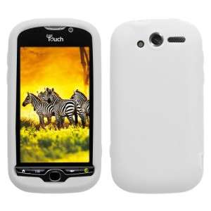 White Rubber Silicone SKIN Case Cover HTC myTouch 4g  