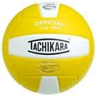 Tachikara SV18S Institution Leather Volleyball GLD WHT