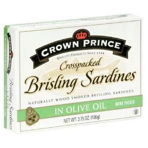  Crown Prince Crosscted Brisling Sardines in Olive Oil, 3 