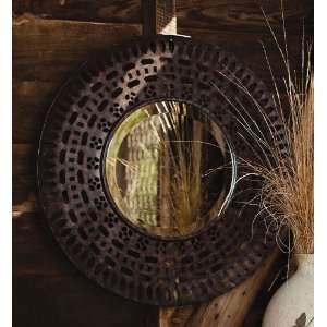  23.75 Pierce Metal Round Mirror: Home & Kitchen