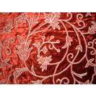 MDS Crewel Fabric Orpheus Deep Red Cotton Viscose Velvet