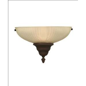  Half Moon Sconce   Bronze Finish  Frosted Glass