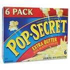 Pop Secret Microwave Popcorn, Extra Butter, 3.5 oz Bags, 6 Bags/Box