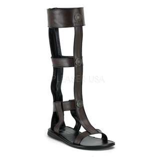    16 Mens Brown Gladiator Roman Halloween Costume Sandals 
