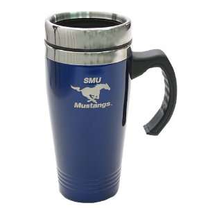  SMU Mustangs Blue Travel Mug