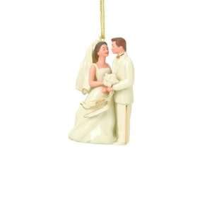  Lenox 2009 Dated Annual Ornament Bride and Groom Ivory 