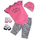 Baby Essentials 5 Piece Layette Set   Pretty Like Mommy   Pacesetter 