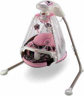 Fisher Price Starlight Papasan Cradle Swing   Cocoa/Pink   Fisher 