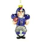 SC Sports New York Giants Glass Football Player Ornaments  Set of 2 