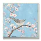  Home Decor Collection Apple Blossom with Bird Square Wall Plaque