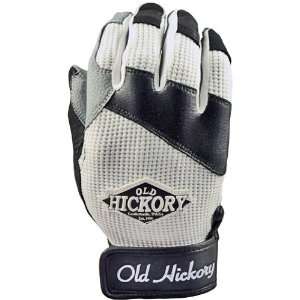   Batting Gloves WHITE/BLACK TRIM AL 