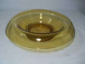 Cambridge Glass Amber Console Bowl  