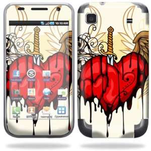   Galaxy S i9000 Cell Phone   Stabbing Heart: Cell Phones & Accessories