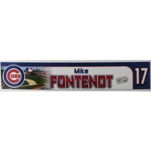  #17 Chicago Cubs 2010 Game Used Locker Room Nameplate   Game Used 