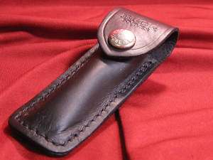 BUCK 501 SQUIRE small BLACK LEATHER KNIFE SHEATH ~NEW~  