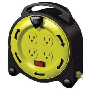  All Weather Outdoor Power Cord, Black Cord/Yellow Case 