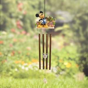  Disney Jim Shore Mickey Mouse Garden Windchime: Home 