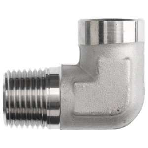 Brennan 5502 06 06 SS Stainless Steel Pipe Fitting, 90 Degree Elbow, 3 