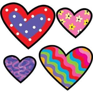  Hearts Poppin Patterns Stickers