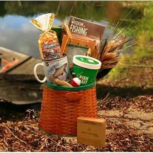  Fishing Gift Basket, Fish Fishing Creel Sports 