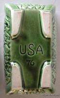 McCOY USA #76 Moss Green Flame Rectangular PLANTER  