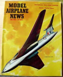 VINTAGE MODEL AIRPLANE NEWS MAGAZINE JUNE 1954 HANDLEY PAGE VICTOR 