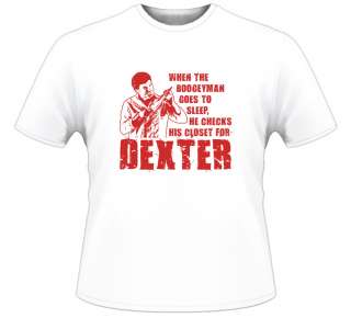 Dexter Boogey Man Closet Scared Knife Kill T Shirt  