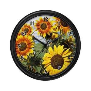  Sunflower Fields Cute Wall Clock by 