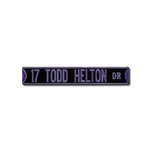  17 TODD HELTON DR Street Sign